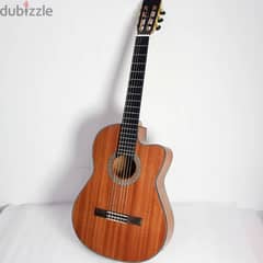 Brand New Mahogany Classical Guitar with Pickup