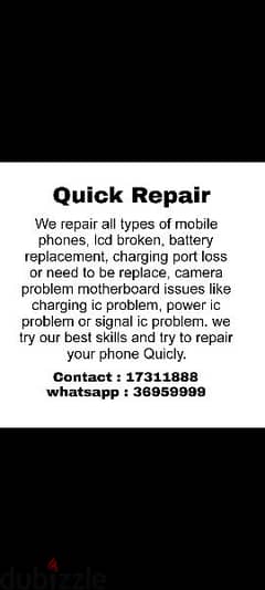 Today Offer. . !! Repair With Free Service Charges. .