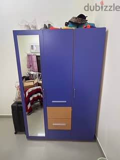 wardrobe with side table