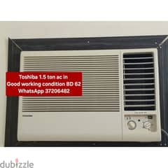 Toshiba window acc 1.5 ton and other acsss for sale with fixing
