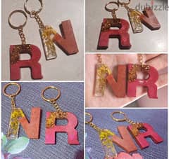 keychains with initial aphabet