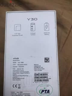 Vivo y30 with box
