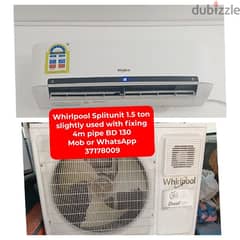 whirlpool Splitunit and other household items for sale with delivery