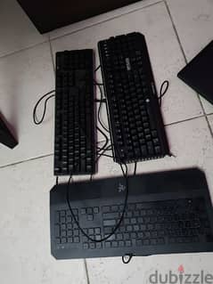 razer, fantech and cougar for sale for 8 bd come pick it up from riffa