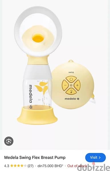 Medela swing flex breast pumb