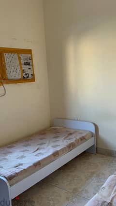 semi furnished bed room with seperate bathroom for my two bed room fl