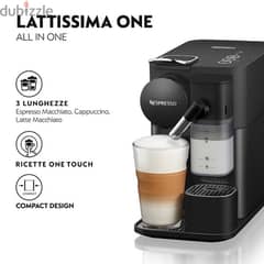 New Nespresso Coffee Machine Lattissima One for sale