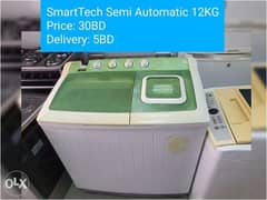 Semi automatic washing machine 12kg working condition smartech 0