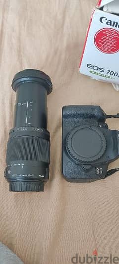 Canon 700D with zoom lens