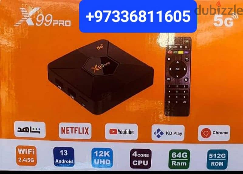 good offer android smart tv box brand new  with programme and fixing 1