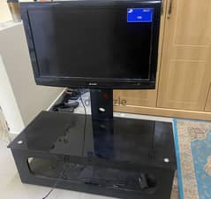 SHARP TV with table