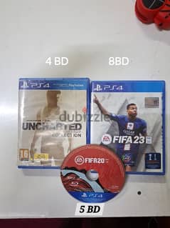 CD   playstation 4 uesd but good work