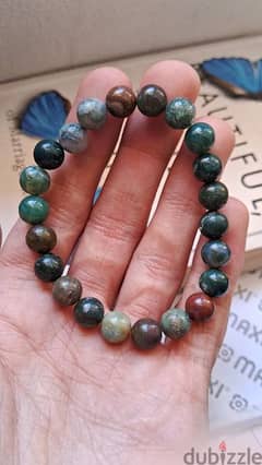 Indian agate Gemstones crystals bracelets عقيق هندي احجار كريمة