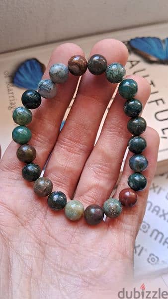 Indian agate Gemstones crystals bracelets عقيق هندي احجار كريمة 0