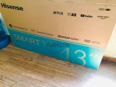 Hisense 43” inch slim frameless smart tv
