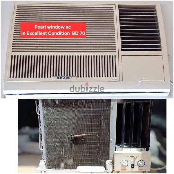 Pearl 2.5 ton window ac and otherr acss for sale with fixing 3
