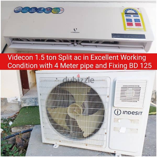Pearl 2.5 ton window ac and otherr acss for sale with fixing 11