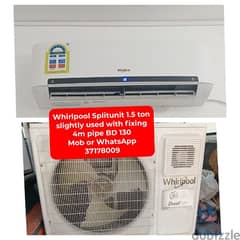 whirlpool Splitunit and other items for sale with delivery and fixing 0