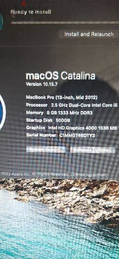 MacBook Pro MacOs catalina