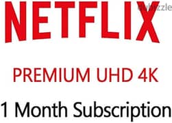 1 Month Netlix Premium only 2 Bd 0