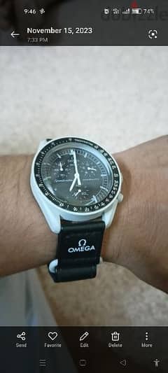 omega mission to the moon  swatcvery nice condition call 39579373 0