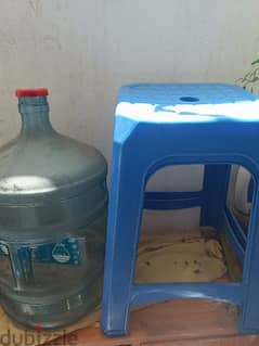2 stools and 1 water bottle for sale good condition. all in 2.5 bd