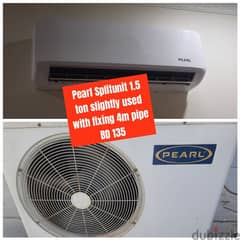 Pearl 1m5 ton Splitunit and other household items for sale