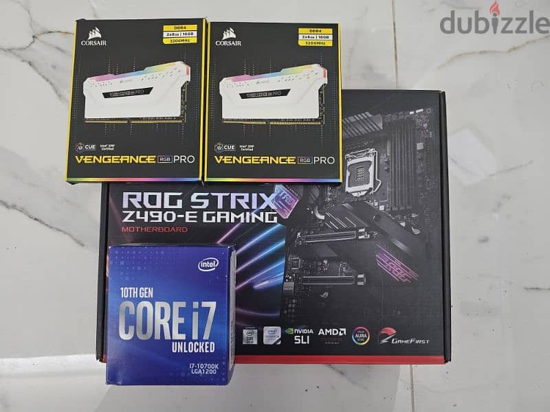 intel i7 10700k Asus Rog Strix 490e and 32gb ram 0