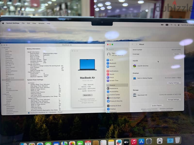 MACBOOK AIR M3 CHIP 15 INCH JUST 55 DAYS ONLY USED 2