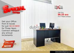 Limited Time Offer for Offices for rent -59 BHD (3 years Contract)