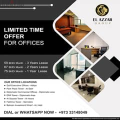 Hurry up! limited offer BD 58.33/Month,For Commercial office