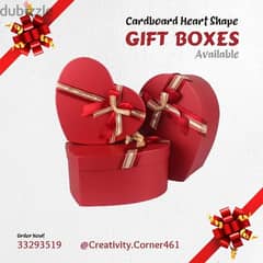 Card Board Heart Shape Gift Box