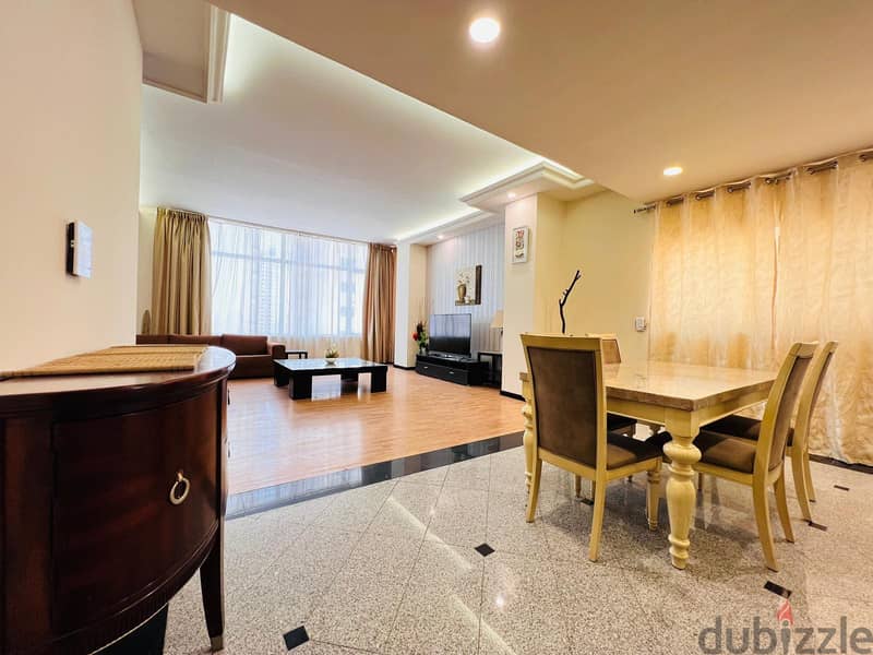 Fully-furnished 3BR apartment available for rent for 450BD with limit 0