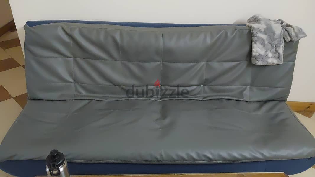 Leather cover sofa cum bed 0