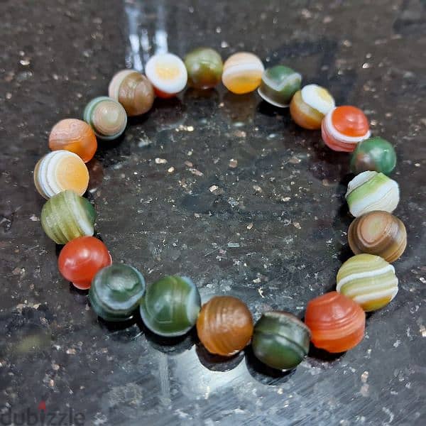 Gobi agate Gemstones crystals bracelet عقيق القوبي 1