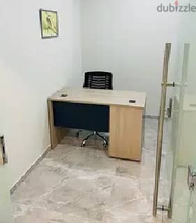 Commercial office with Fully equipped facilities start for Month !. مكت