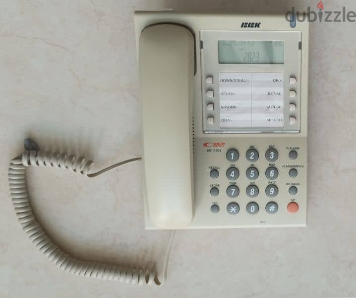 Used Landline phone BBK Brand with Caller ID 0