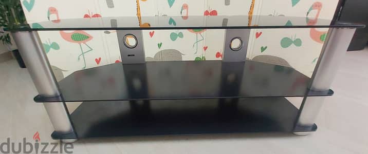 beautiful TV media glass table for 12BD