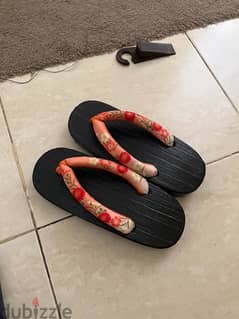 Japanese wood slipper