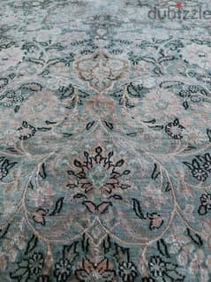 Blue Flowery Pattern Carpet- Large