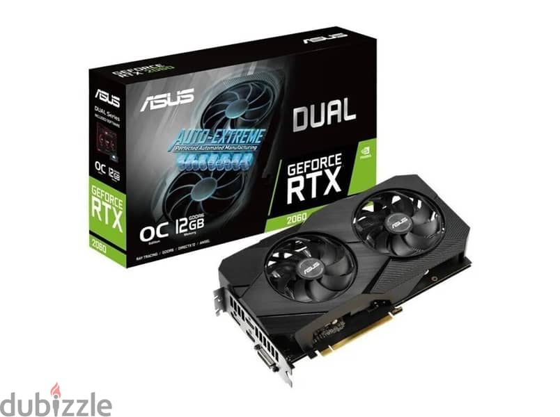 (USED-A) Asus RTX 2060 Dual OC 12GB GDDR6 Graphics Card 0