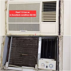 Pearl 1.5 ton window ac and other acss for sale withh fixing 0