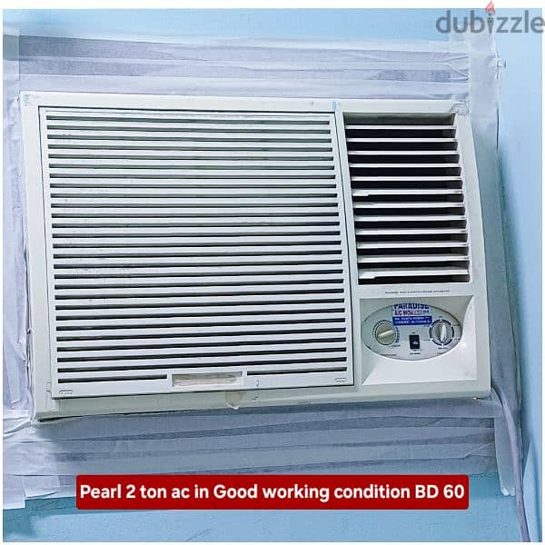 Pearl 1.5 ton window ac and other acss for sale withh fixing 13