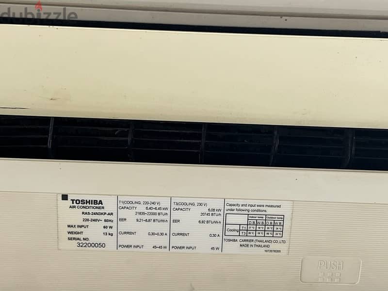 Toshiba Split A/C for sale 3