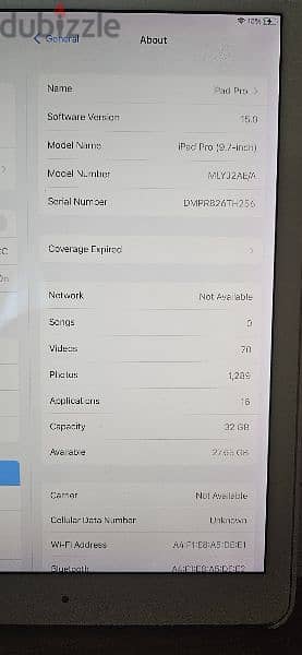 ipad Pro 9.7 WiF + cellular i 4G 32 GB incl ipencil 0