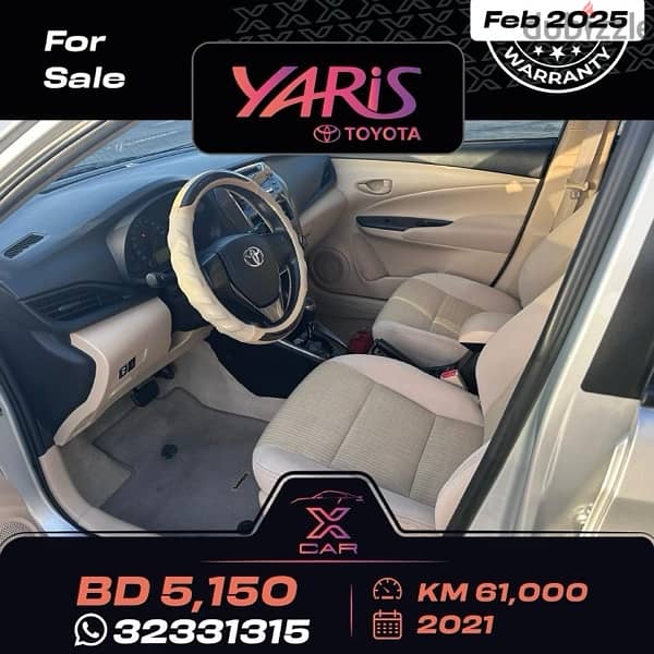 Toyota Yaris 2021 - Warranty Feb 2025 3