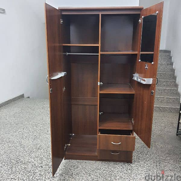 cont(36216143) 2 door cupboard in good condition 
Note:- the locks are 3
