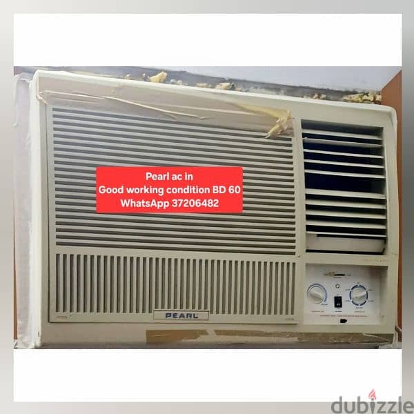 Pearl 1.5 tonn window ac and other scss for sale with fixing 6