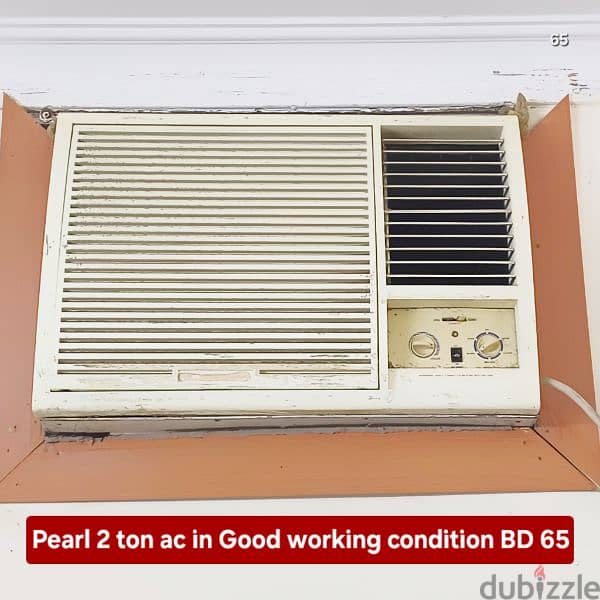 Pearl 1.5 tonn window ac and other scss for sale with fixing 15