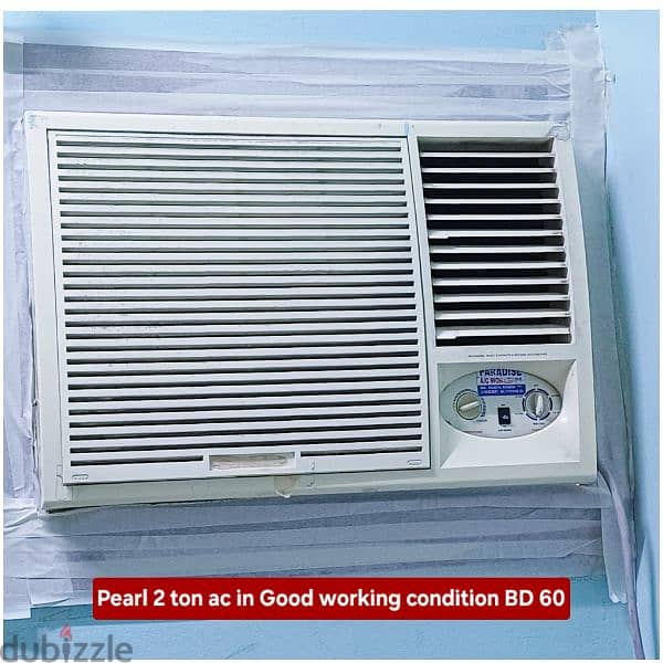Pearl 1.5 tonn window ac and other scss for sale with fixing 16